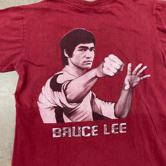 Vintage Bruce Lee "Enter the Dragon" red t-shirt - Picture 6 of 6